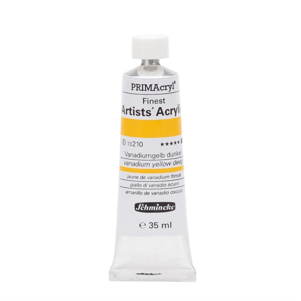 Schmincke Primacryl Artist Akrilik Boya 35 ml Seri 4 210 Vanadium Yellow Deep