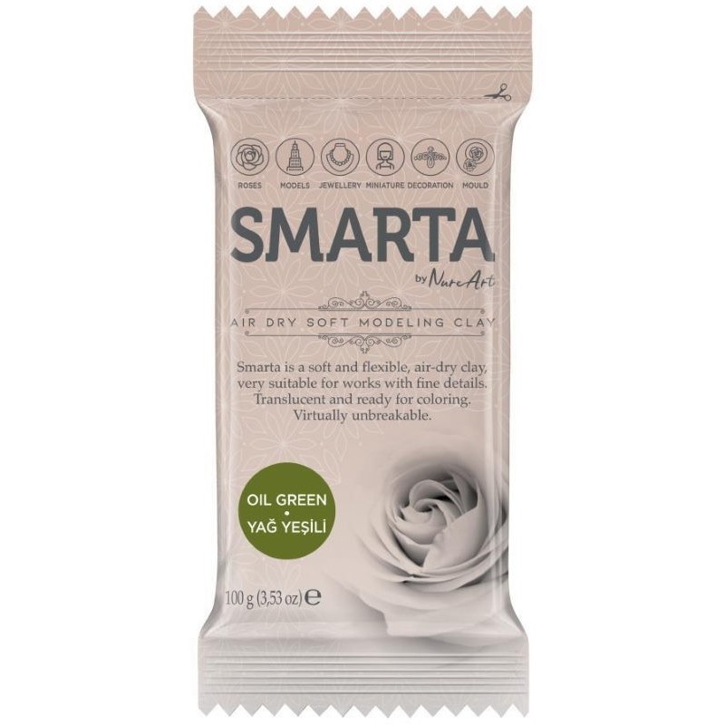 Smarta Havayla Kuruyan Model Hamuru 100gr Yağ Yeşili