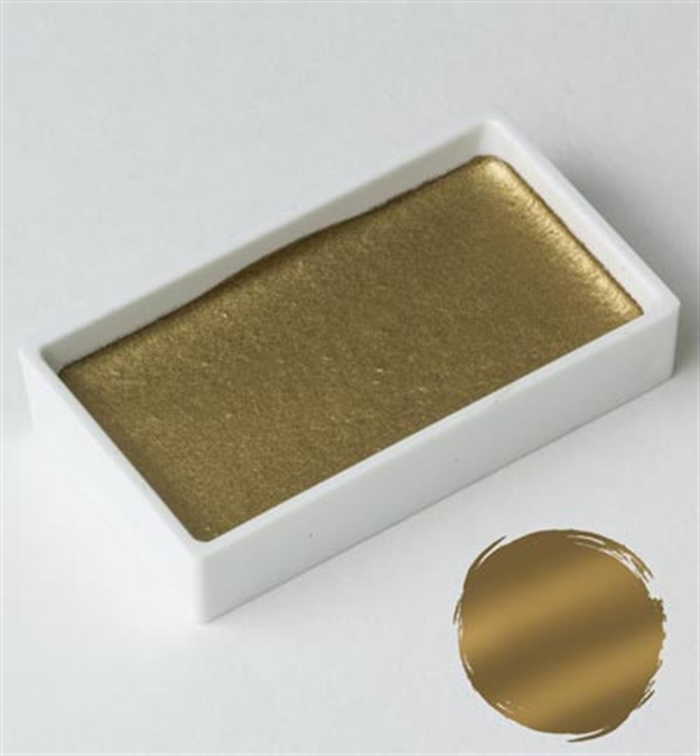 Zig Gansai Tambi Suluboya Tablet No:90 Metallic Gold