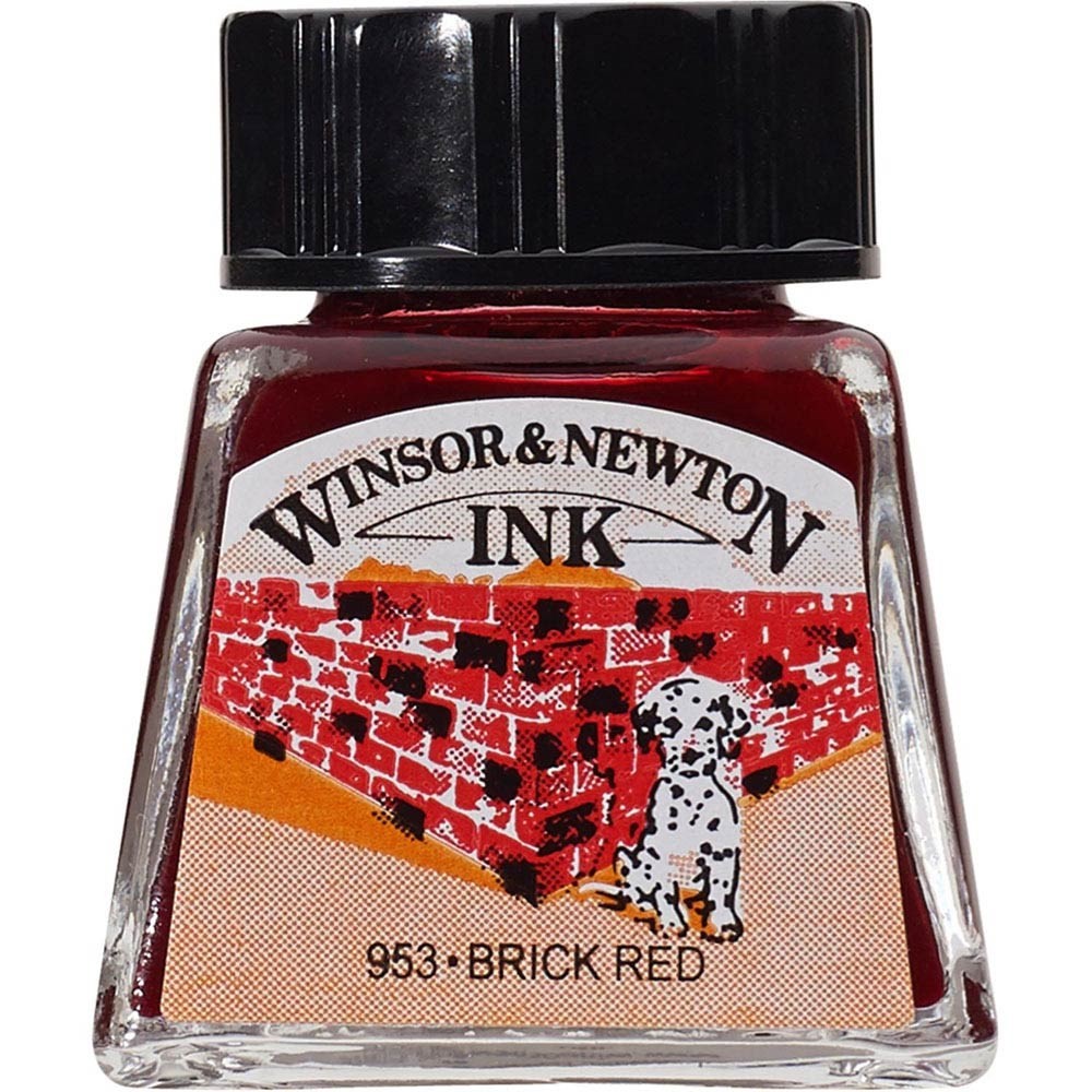 Winsor & Newton Çizim Mürekkebi 14ml Brick Red