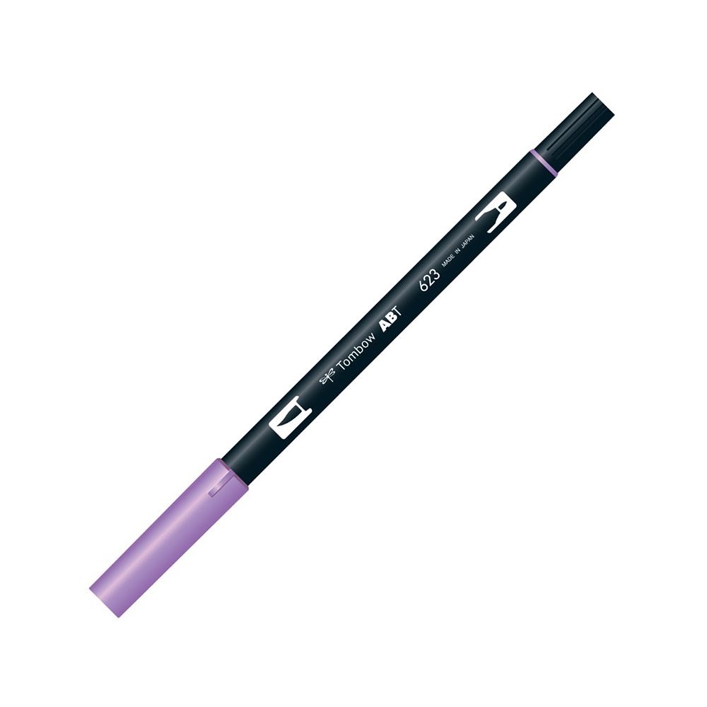 Tombow Dual Brush Pen Grafik Çizim Kalemi 623 Purple Sage