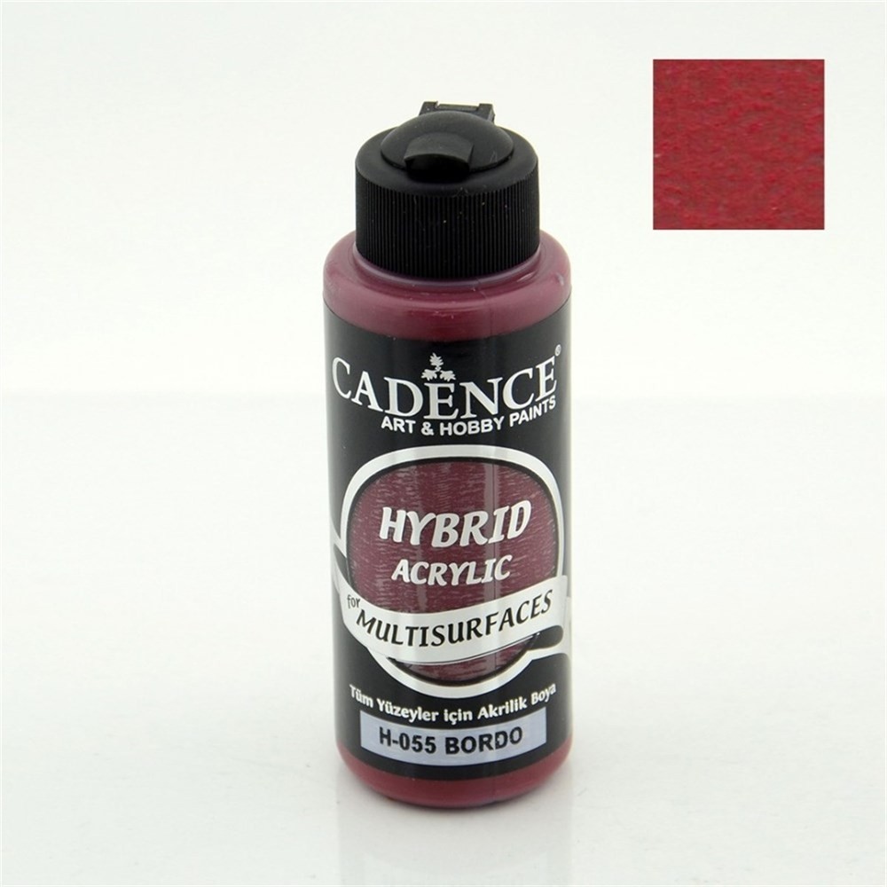 Cadence Hybrid Multisurface Akrilik Boya 120 ml H055 Bordo