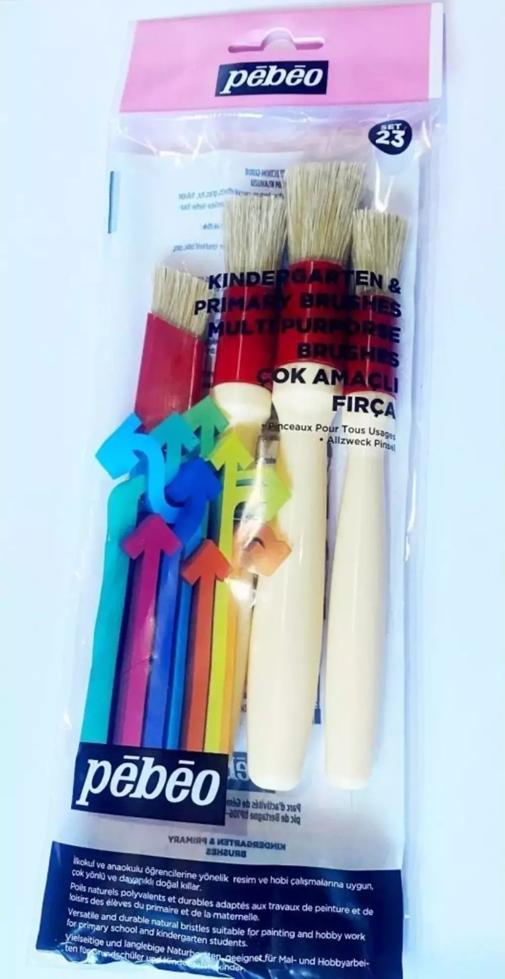 Pebeo Set-23 4'Lü Fırça Seti Anaokulu