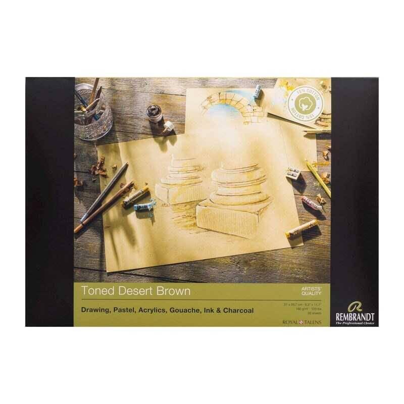 Rembrandt Toned Desert Brown Çok Amaçlı Sanatsal Blok A4 180 gr 50 Yaprak