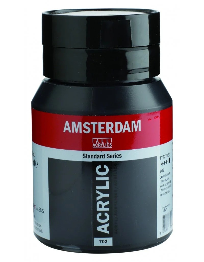 Talens Amsterdam Standard Akrilik Boya 500 ml 702 Lamp Black