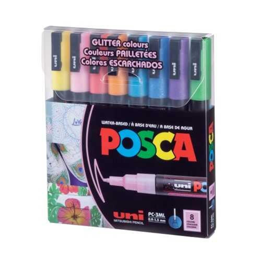 Uni Posca PC-3ML 0.9-1.3 mm 8'li Simli