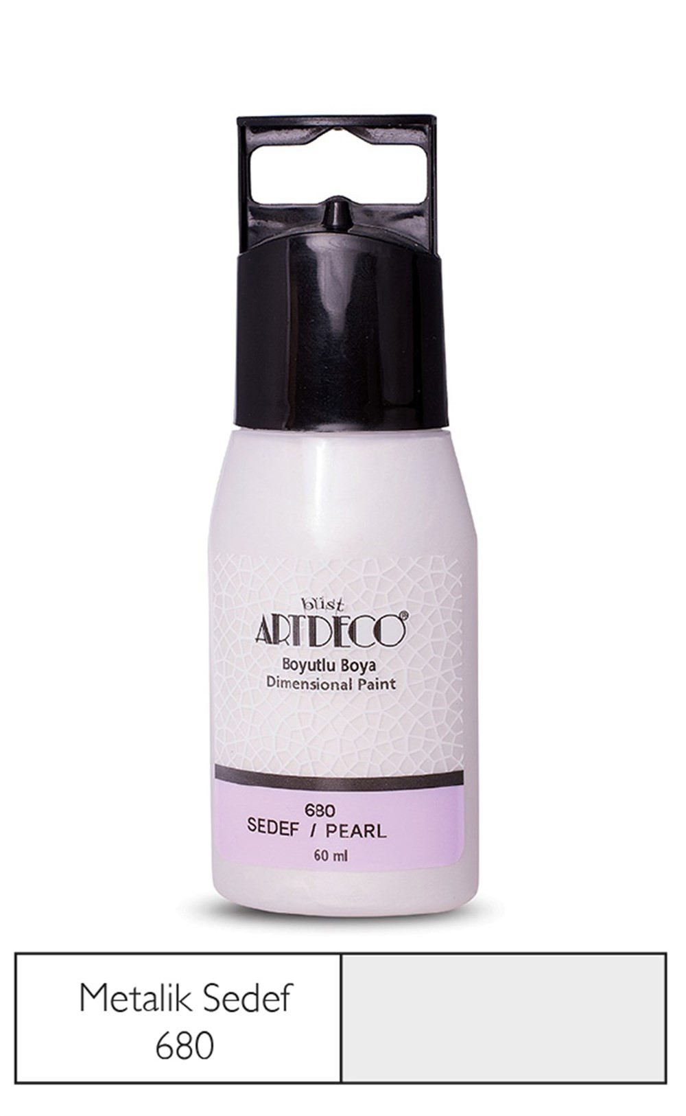 Artdeco Metalik Boyutlu Boya 60 ml 680 Sedef