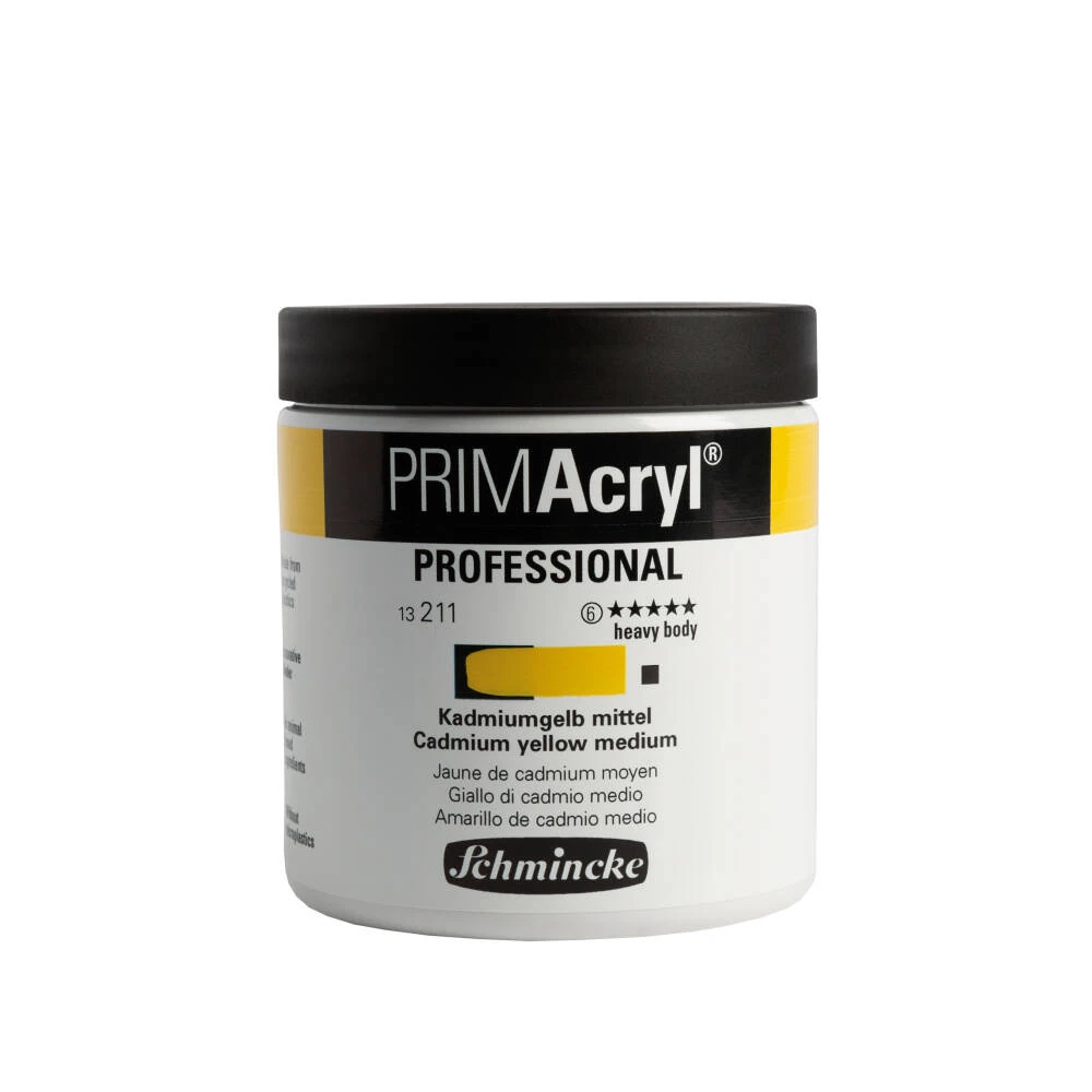Schmincke Primacryl Artist Akrilik Boya 237 ml 211 Cadmium yellow medium Seri 6