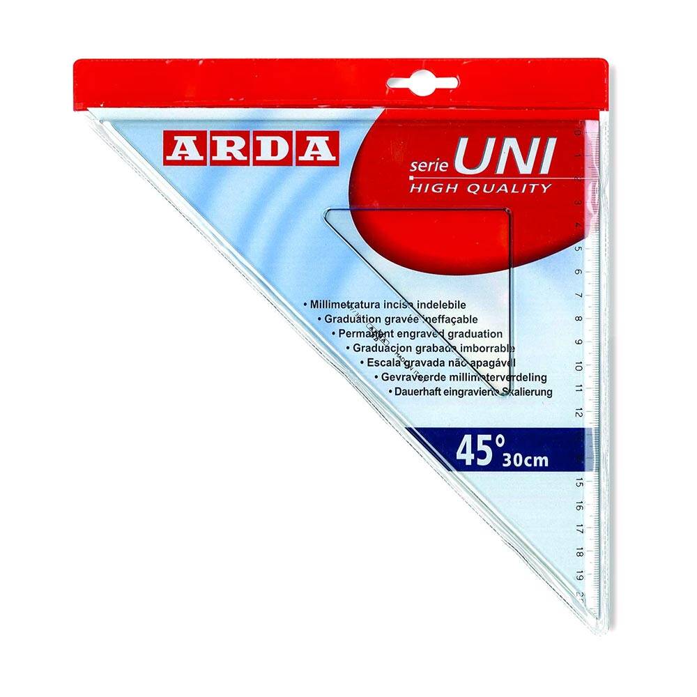 Leniar Set Square 45° 30 cm