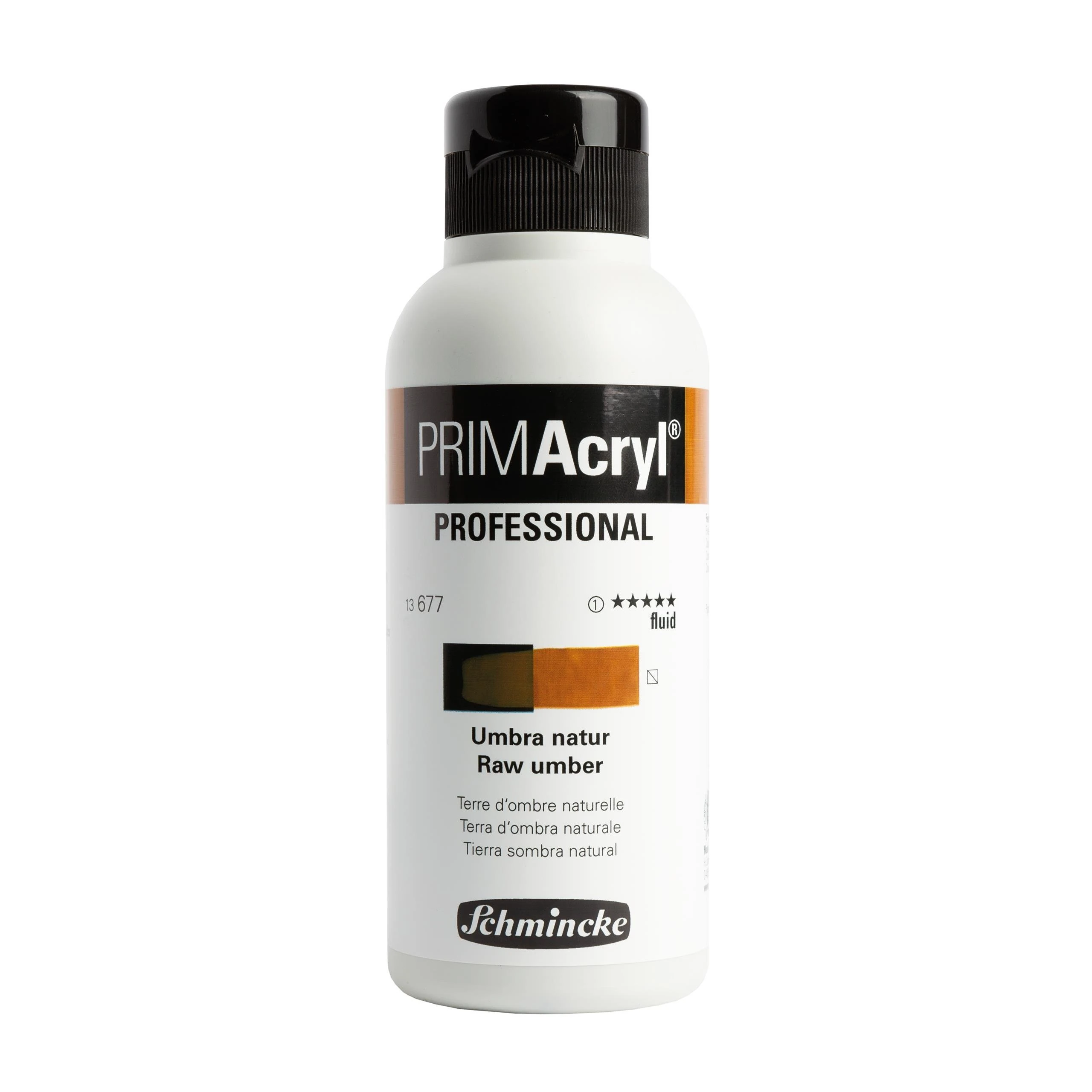 Schmincke Primacryl Artist Akrilik Boya 250 ml Seri 1 677 Raw Umber Fluid