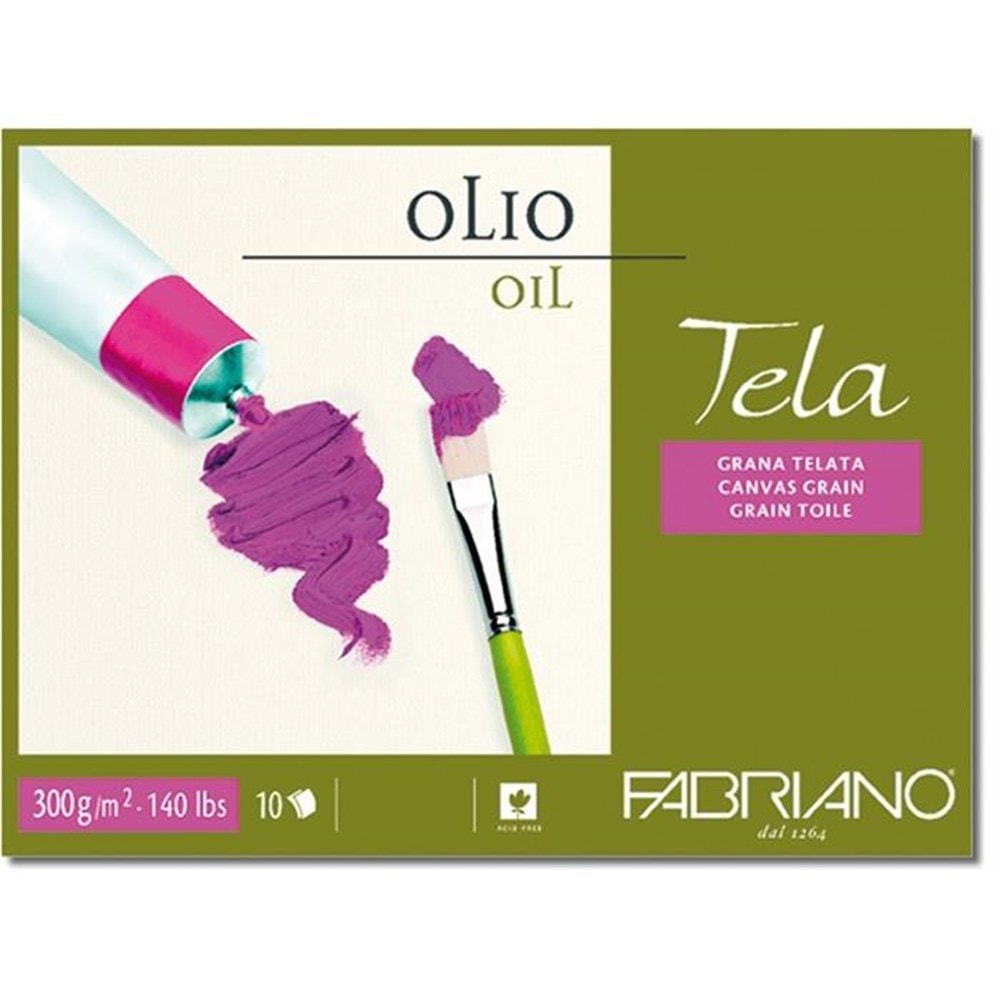 Fabriano Tela Canvas Dokulu Blok 30x40 cm 300 gr 10 sayfa