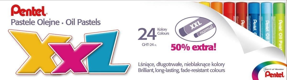 Pentel Yağlı Pastel Boya 24 Renk XXL