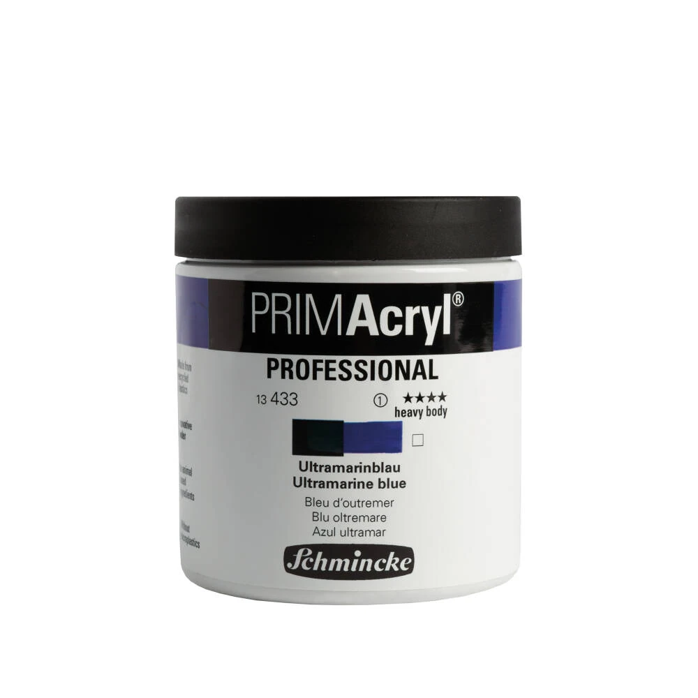 Schmincke Primacryl Artist Akrilik Boya 237 ml 433 Ultramarine blue Seri 1
