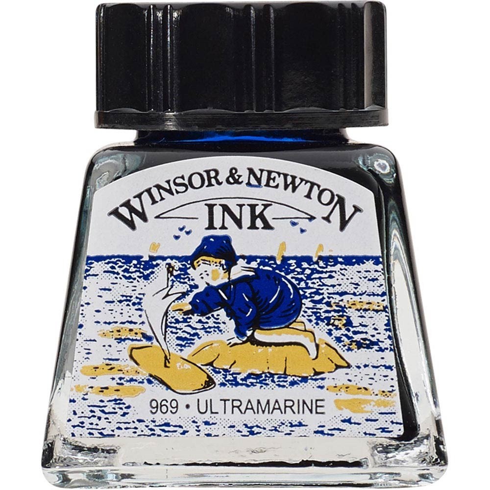 Winsor & Newton Çizim Mürekkebi 14ml Ultramarine