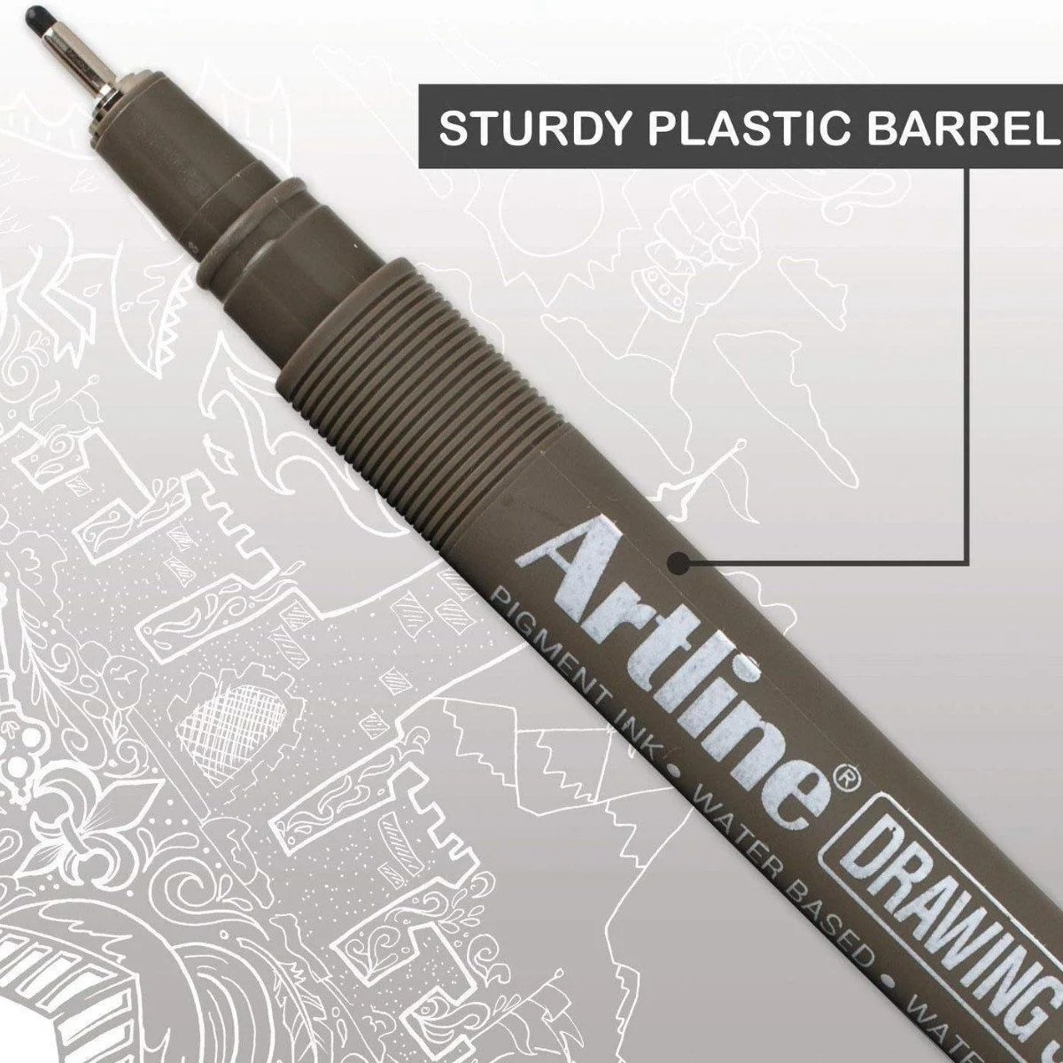 Artline Çizim Kalemi 0,05 mm Gri