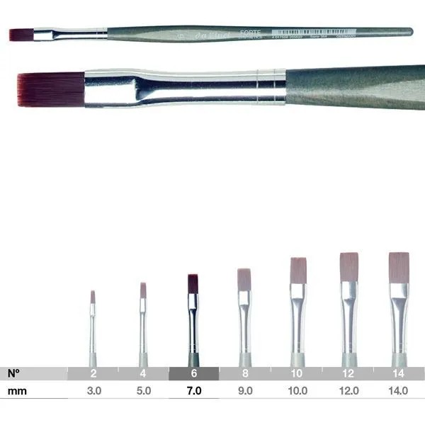 Da Vinci Forte Sentetik Düz Uçlu Akrilik Boya Fırçası Seri 364 No:6