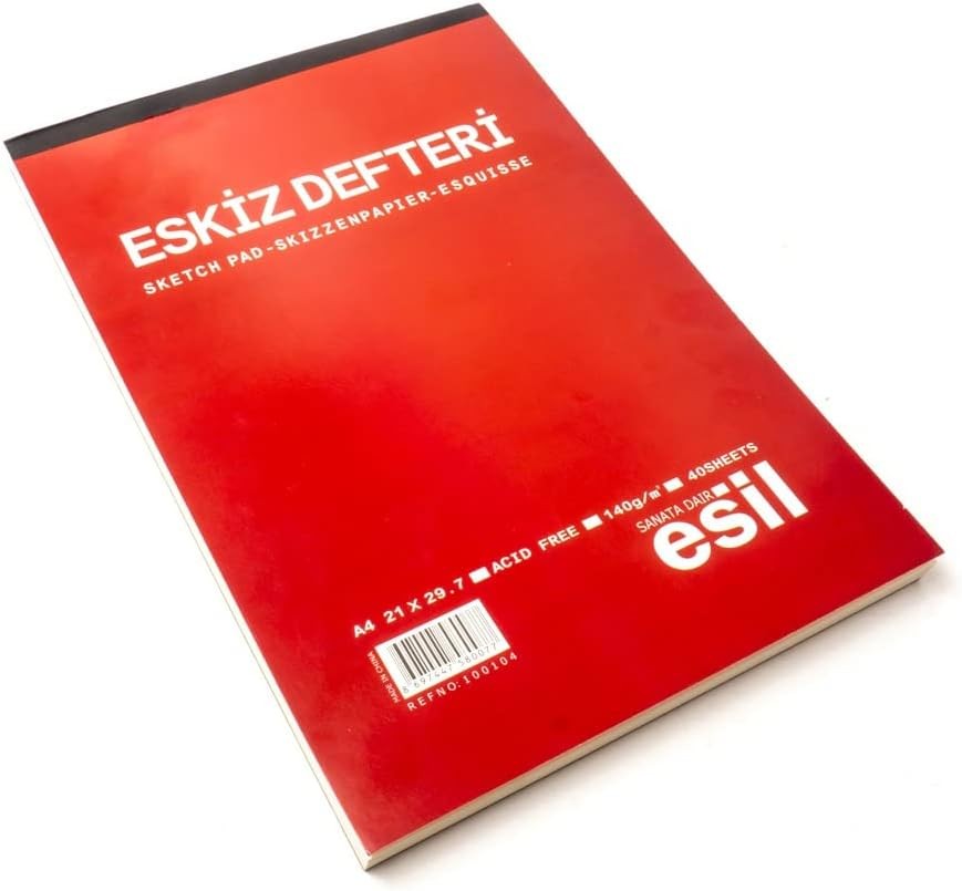 Esil Eskiz Defteri A4 Ciltli 140 Gr. 210X297 mm 40 Sayfa
