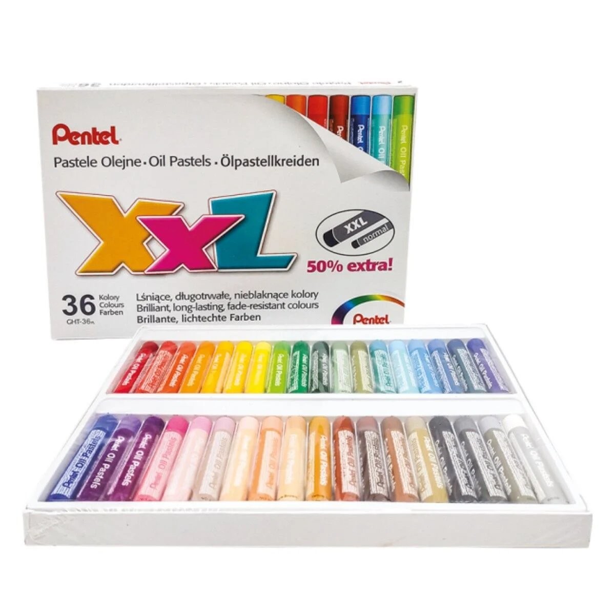 Pentel Yağlı Pastel Boya XXL 36 Renk
