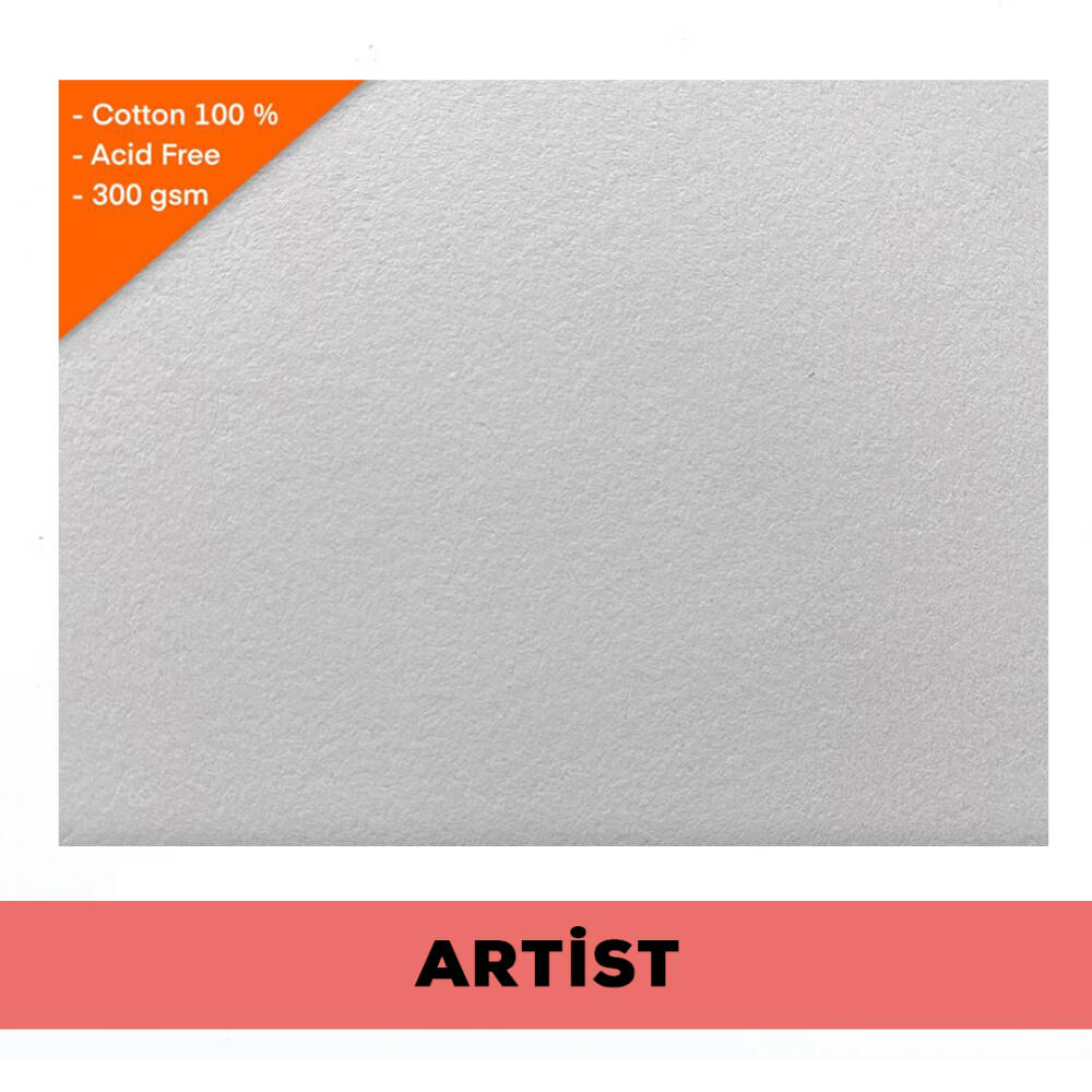 Baohong Suluboya Kağıdı Artist %100 Pamuk 300 gr 38x56 cm Hot Press