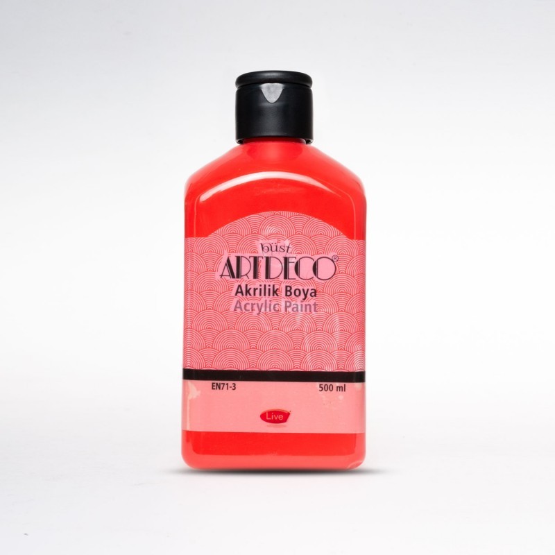 Artdeco Akrilik Boya 500 ml Kırmızı 3016