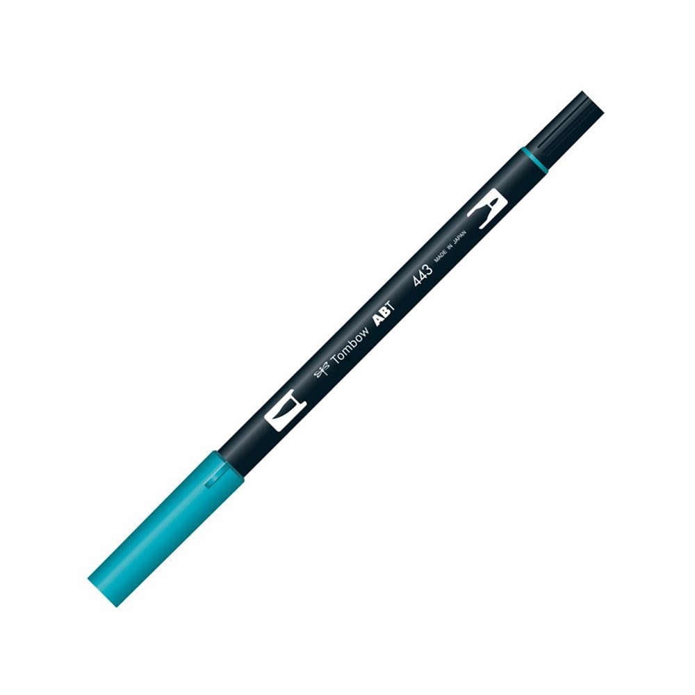 Tombow Dual Brush Pen Grafik Çizim Kalemi 443 Turquoise