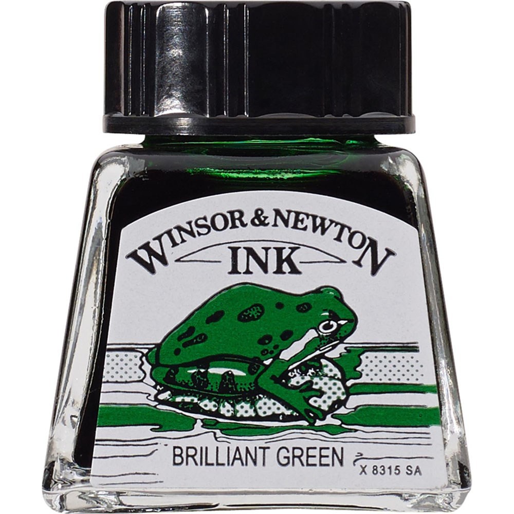 Winsor & Newton Çizim Mürekkebi 14ml Brillant Green