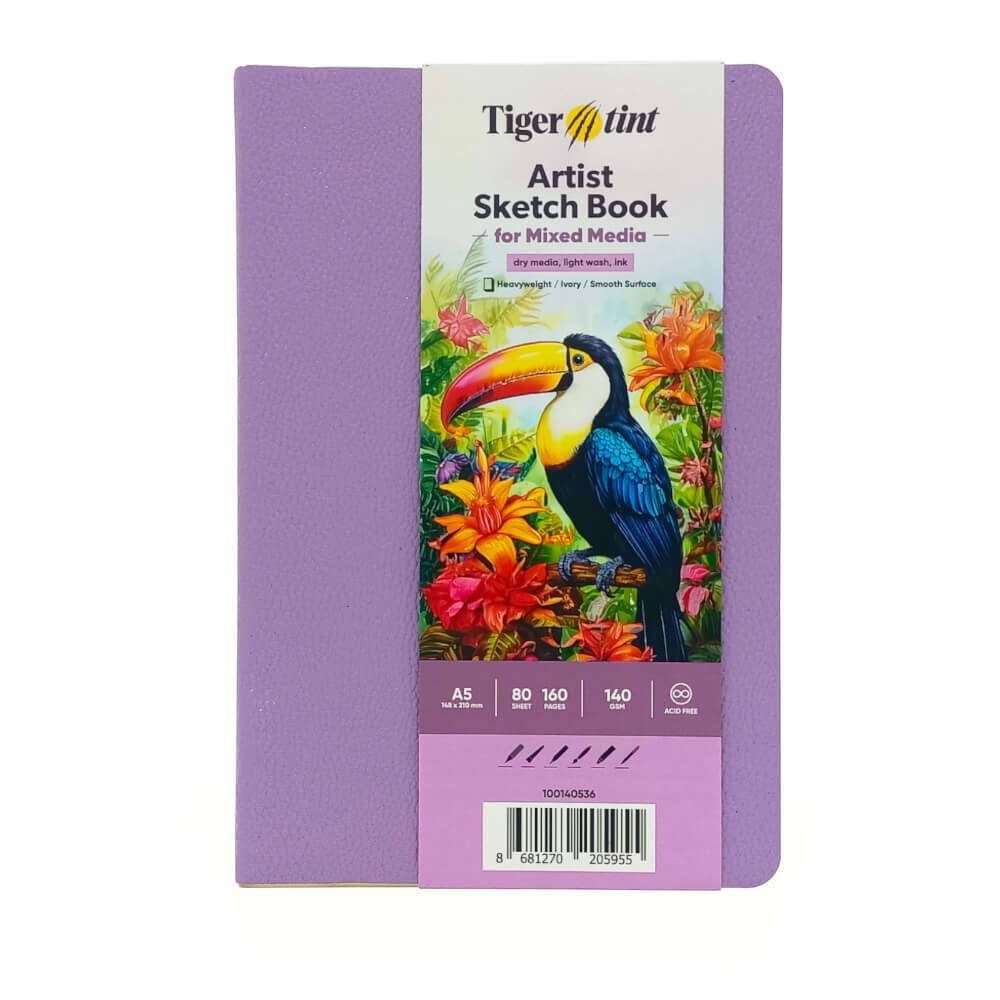 Tigertint Soft Kapak Defter 140gr A5 80yp. Lila