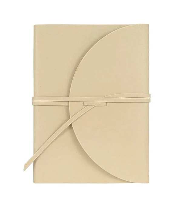 Victorias Journals Pella Yumuşak Kapaklı Noktalı Defter A5 100 gr 96 Yaprak Bej