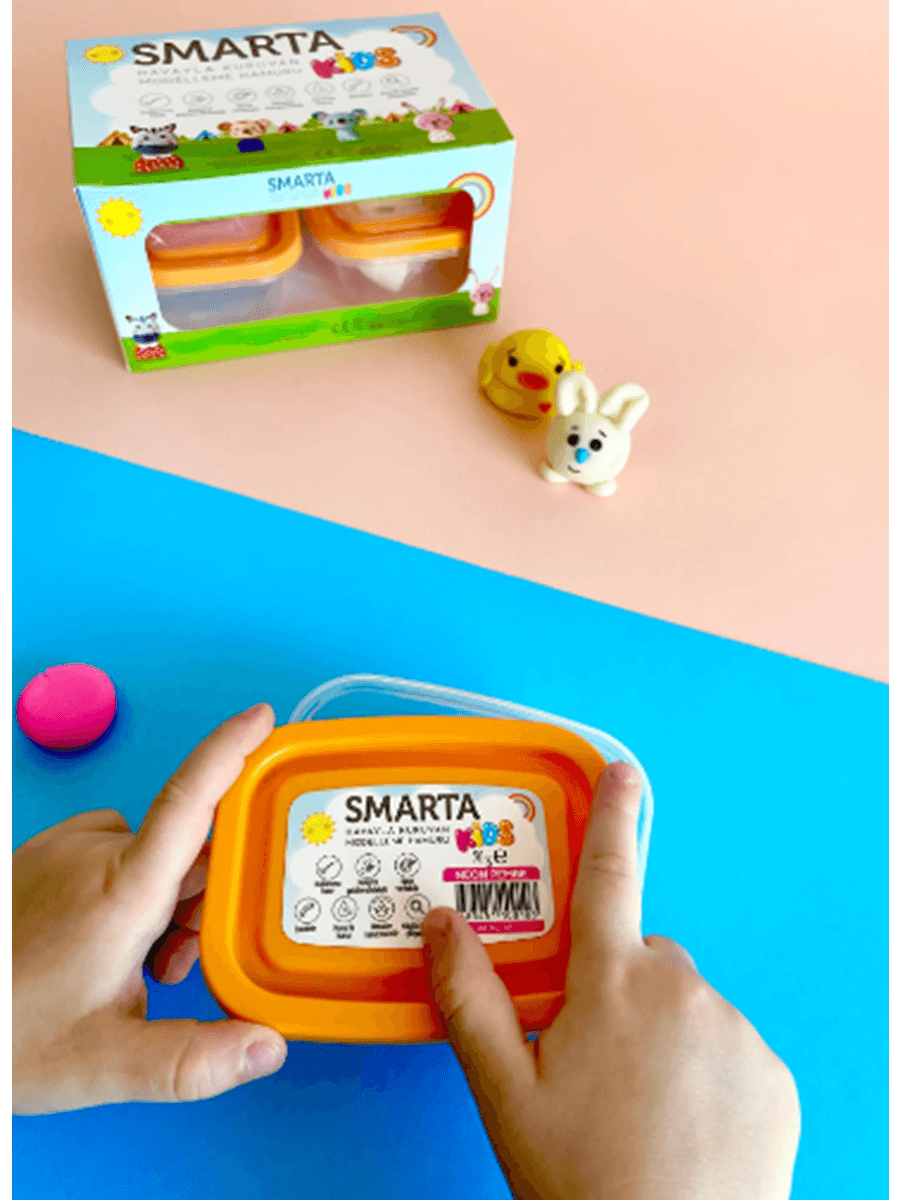 Smarta Kids Havayla Kuruyan Modelleme Hamuru 70gr Yeşil 38