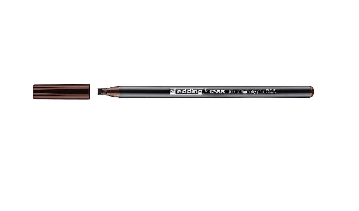 Edding Kaligrafi Kalemi E-1255 5 mm Koyu Kahve