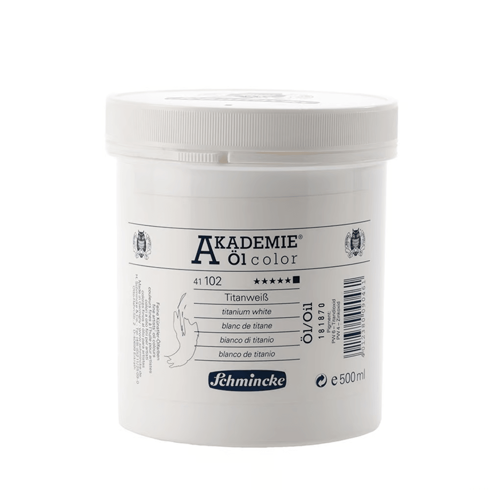 Schmincke Akademie Yağlı Boya 500 ml Titanium White