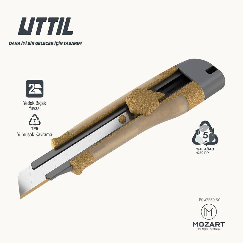 Mozart Uttil Aqua Natura Maket Bıçağı 18 mm
