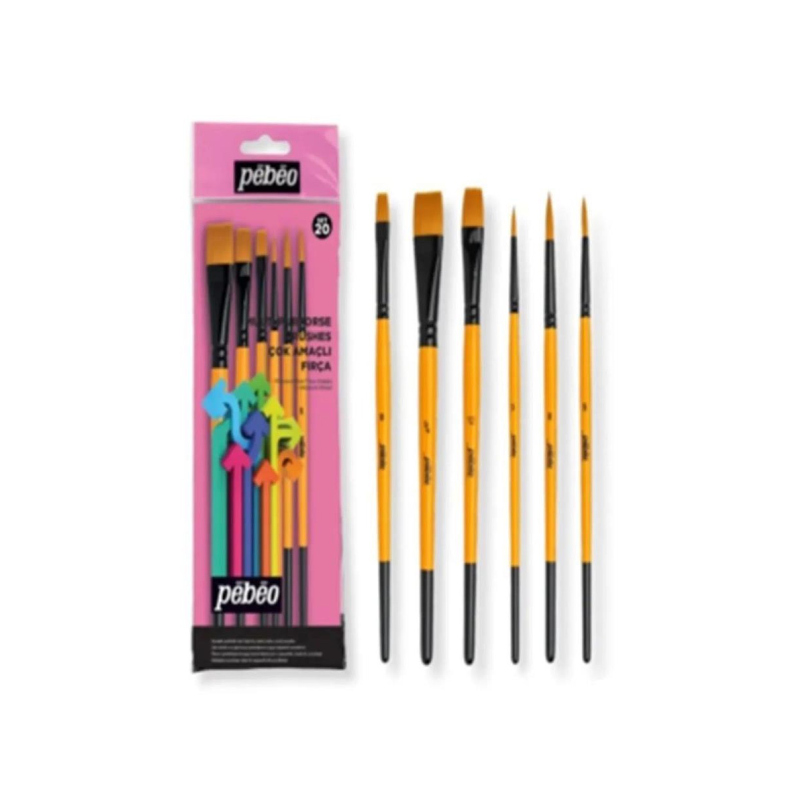 Pebeo Set-20 6'Lı Fırça Seti