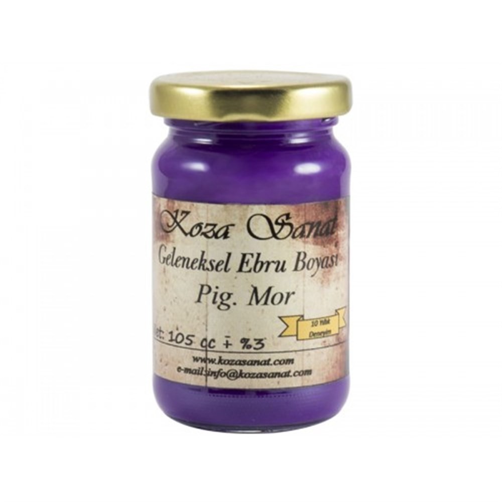 Koza Ezilmiş Ebru Boyası 105 ml Pigment Mor