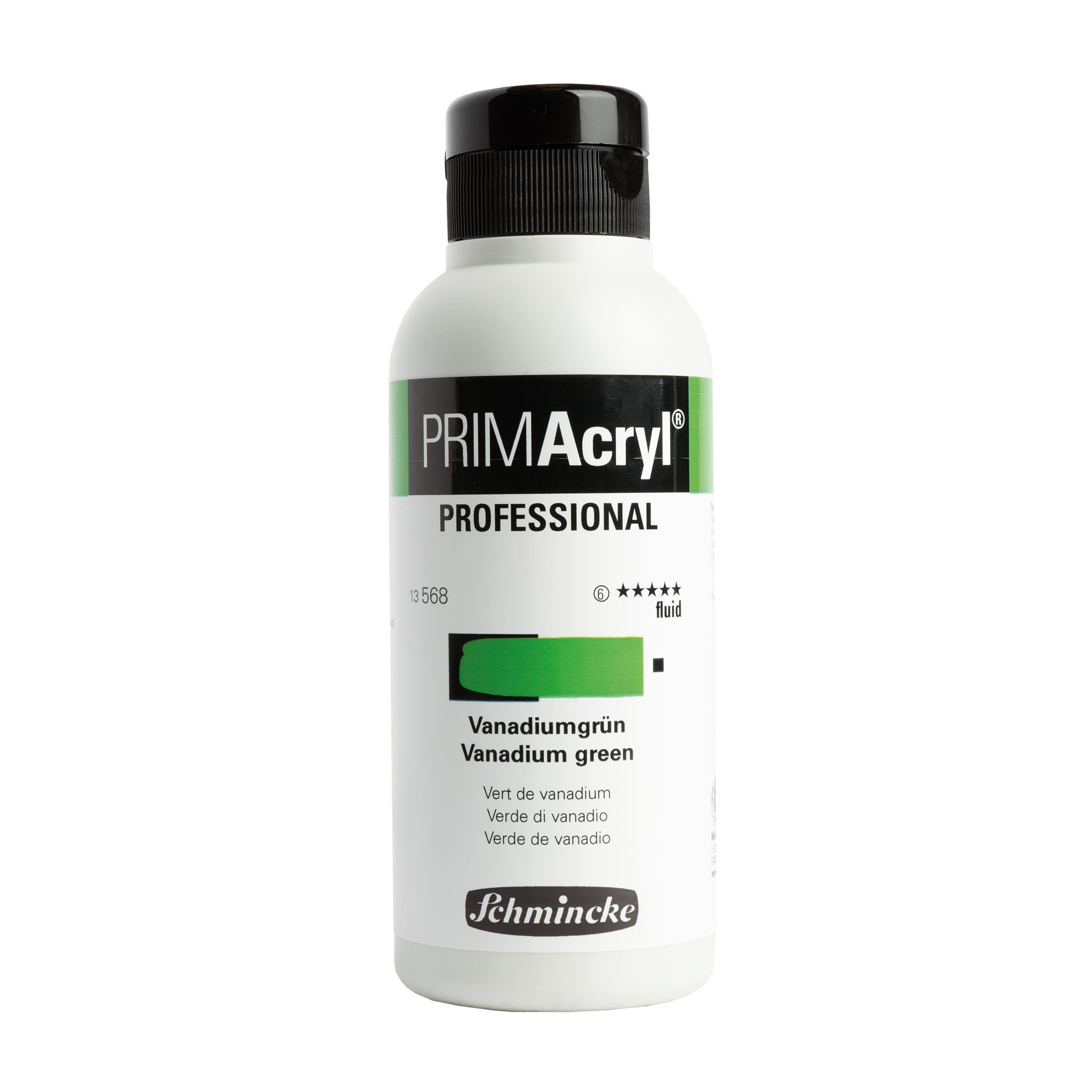 Schmincke Primacryl Artist Akrilik Boya 250 ml Seri 6 568 Vanadium Green Fluid