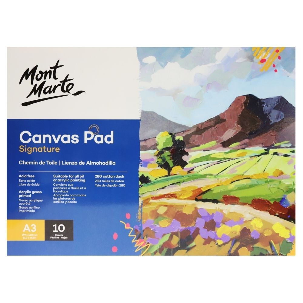 Mont Marte Kanvas Pad Blok Signature A3 10 Sayfa