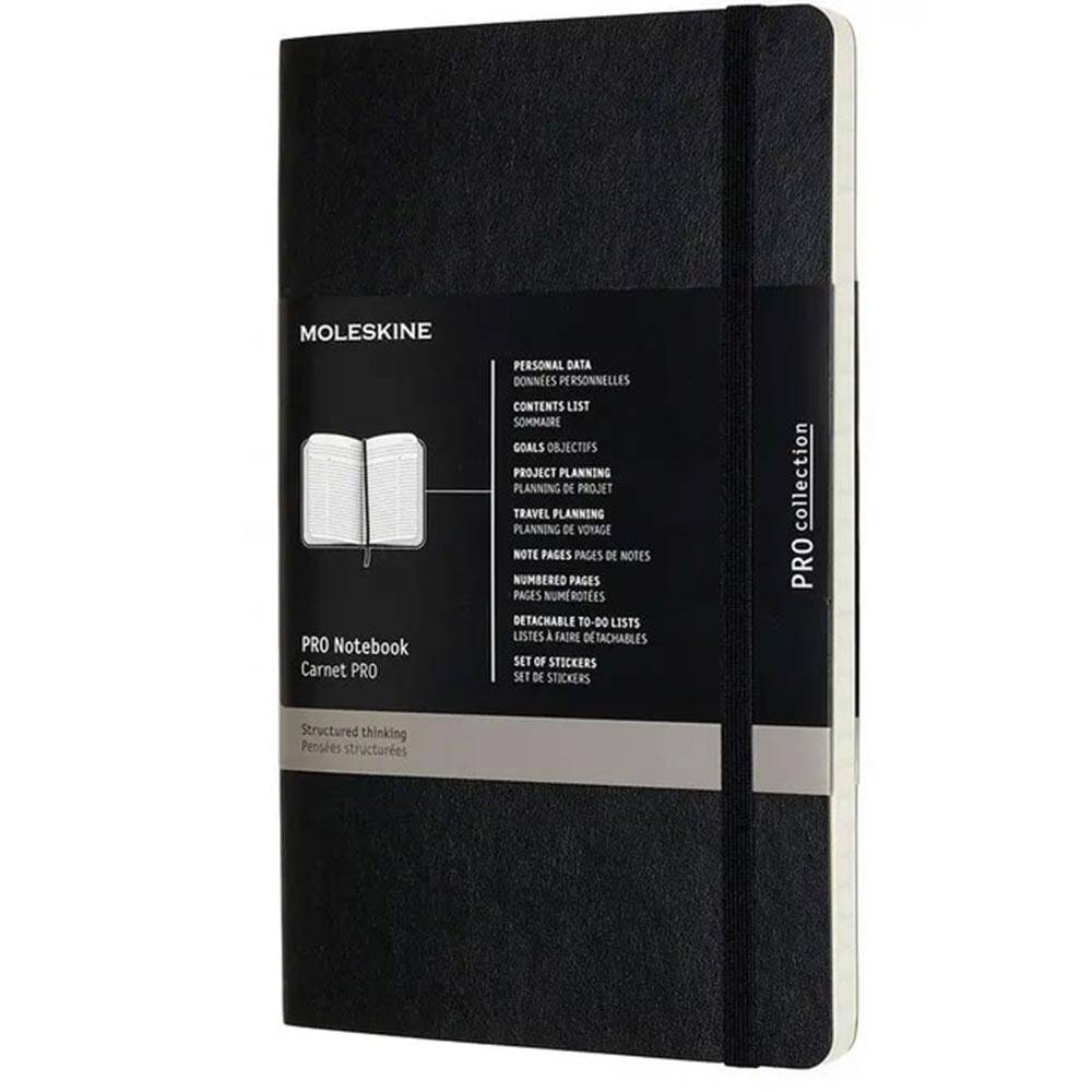 Moleskine Professionel Sert Kapak Çizgili Defter 13x21 192 Sayfa 70 gr Black