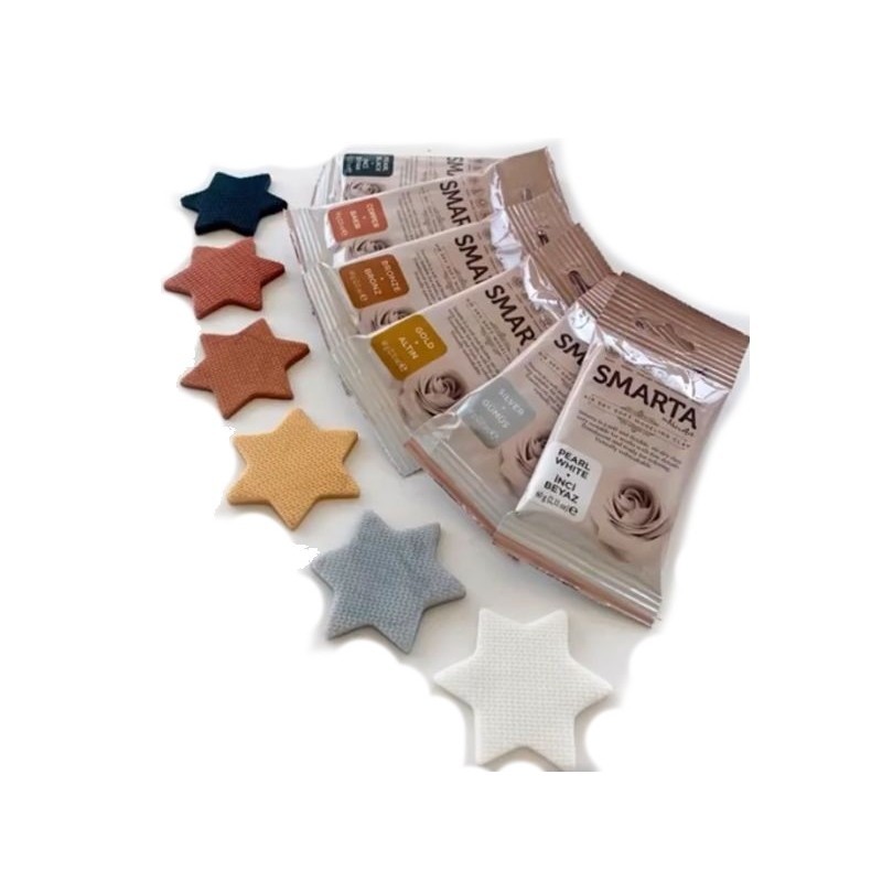 Smarta Havayla Kuruyan Modelleme Hamuru 60gr Metalik Beyaz İnci