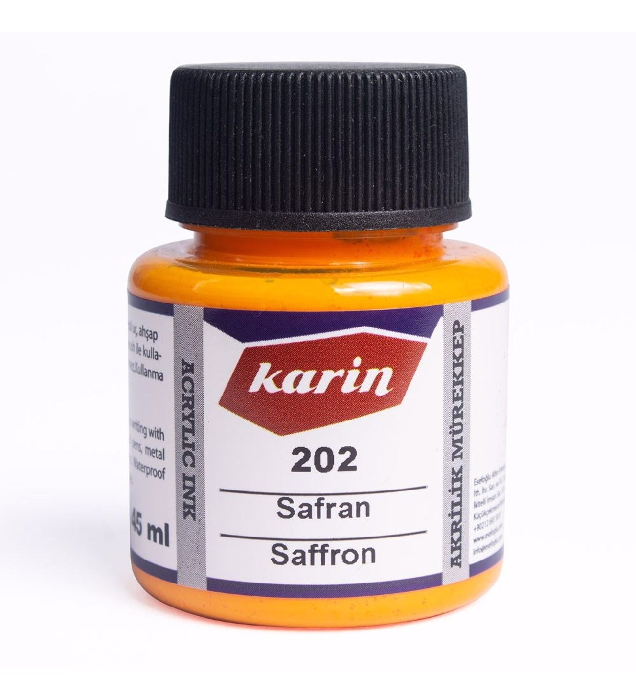 Karin Akrilik Mürekkep Safran 45 ml
