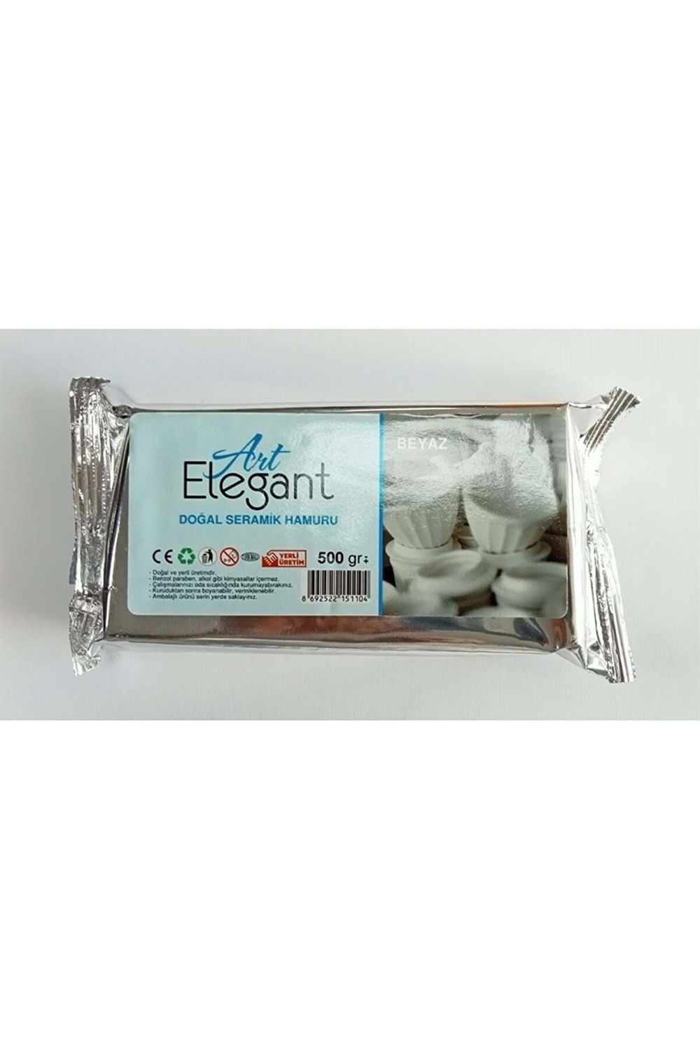 Art Elegant Seramik Hamuru Beyaz 500 Gr