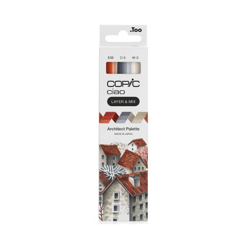 Copic Ciao 3'lü Layer Mix Set Architect Palette
