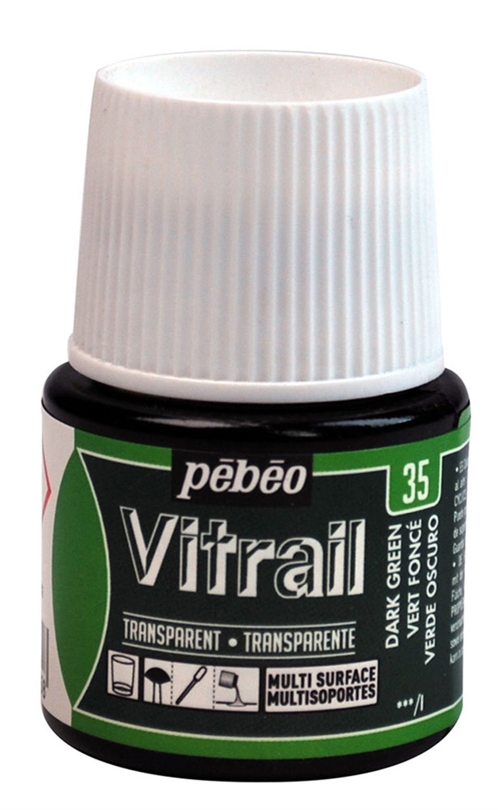 Pebeo Vitrail Cam Boyası 45 ml 35 Dark Green