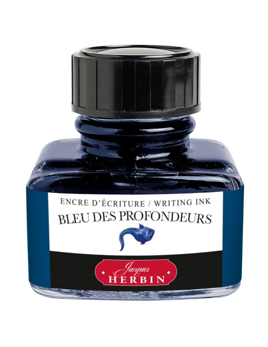 J. Herbin D Dolma Kalem Şise Mürekkep 30 ml 13018T Bleu Des Profondeurs