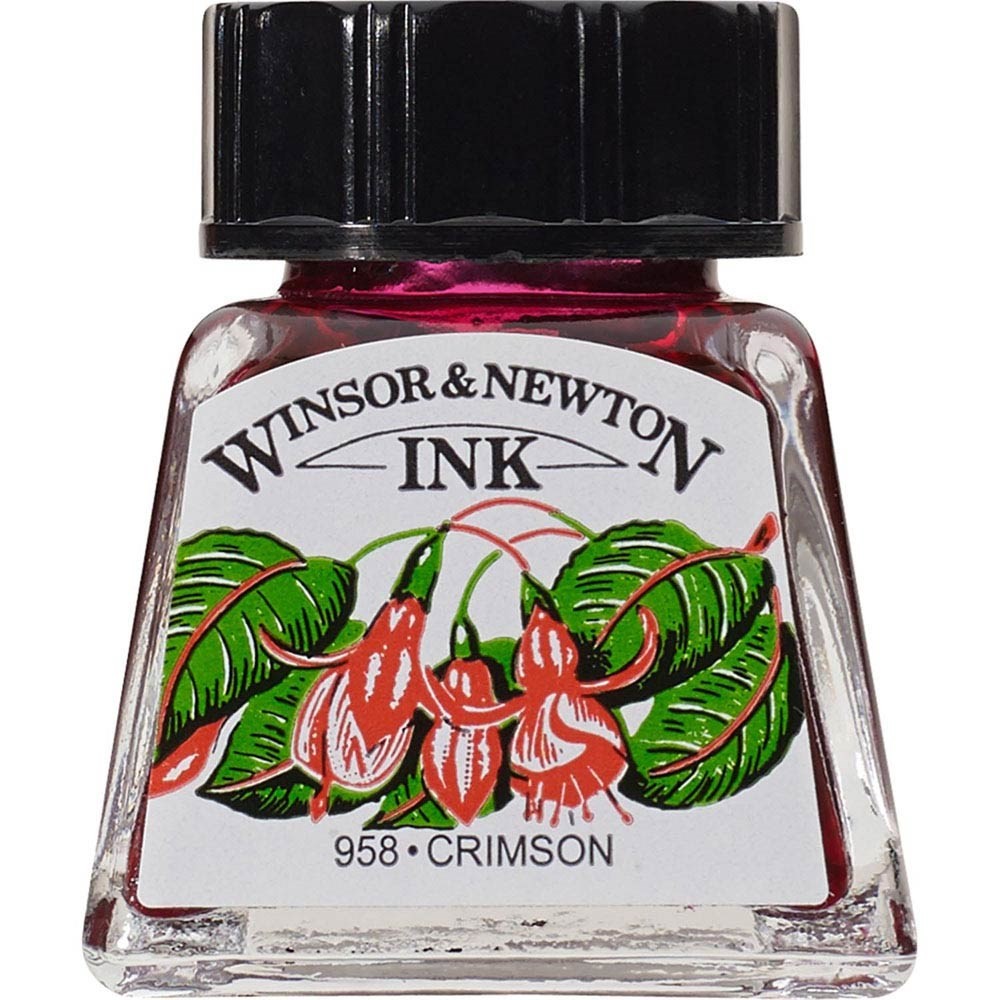 Winsor & Newton Çizim Mürekkebi 14ml Crimson
