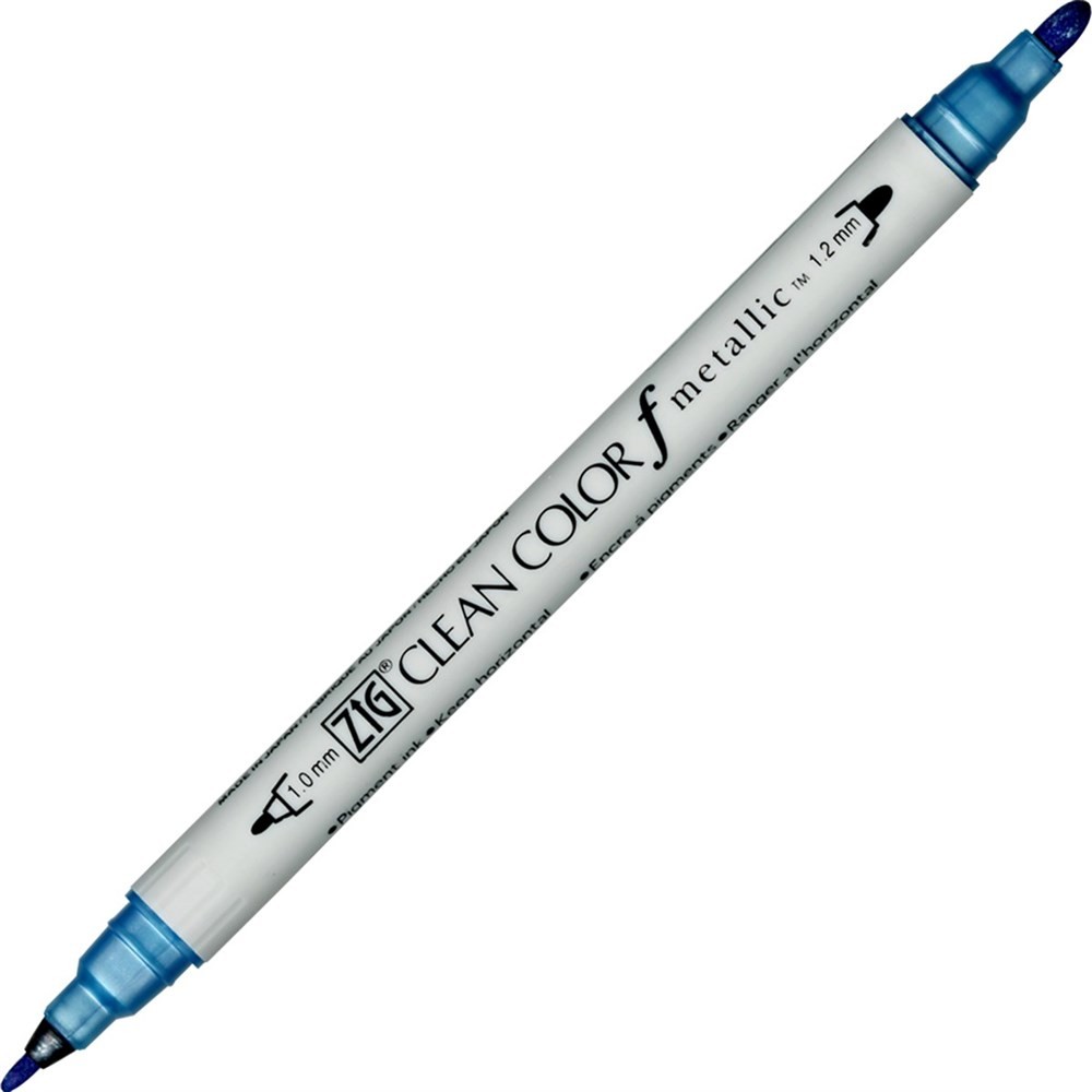 Zig Clean Color F Metalik Çift Uçlu Kalem 125 Blue