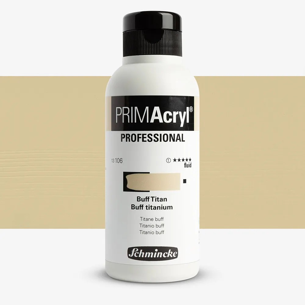 Schmincke Primacryl Artist Akrilik Boya 250 ml Seri 1 106 Buff Titanium Fluid