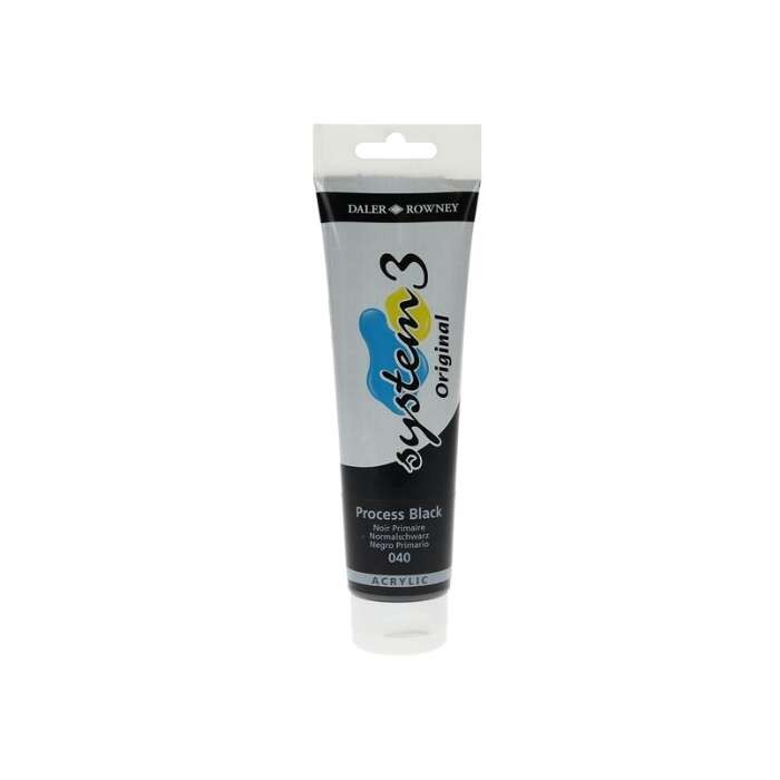 Daler Rowney System 3 Original Akrilik Boya 150 ml Process Black