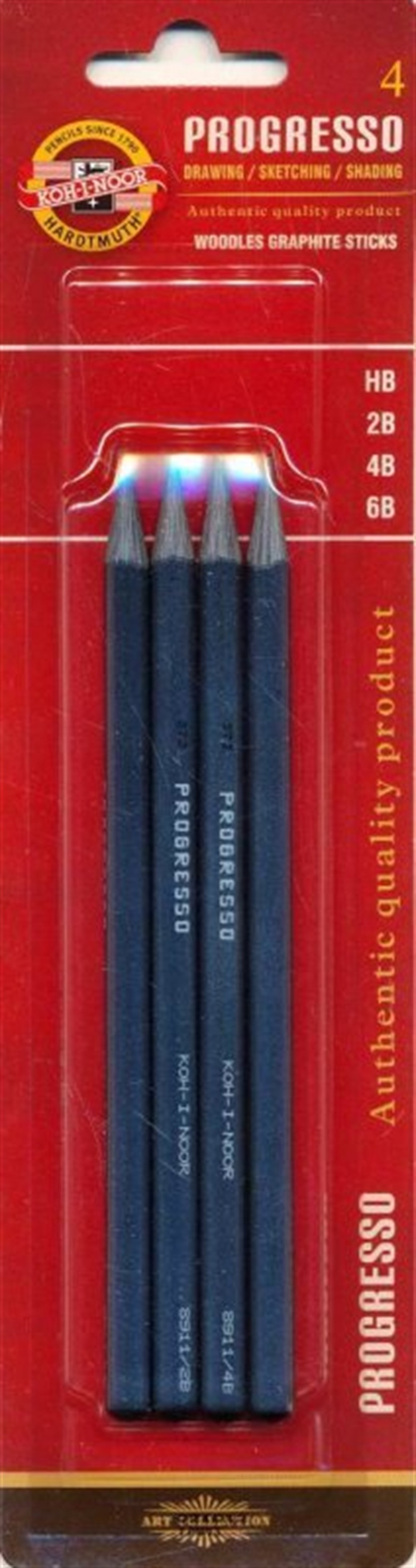 Kohinoor Set Of Woodless Graphite Pencils 8914 4lü set