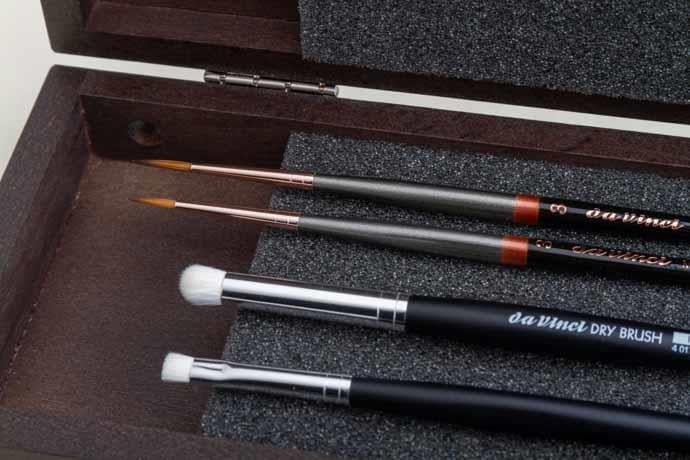 Da Vinci Minyatür Fırça Seti 4'lü Ahşap Kutulu