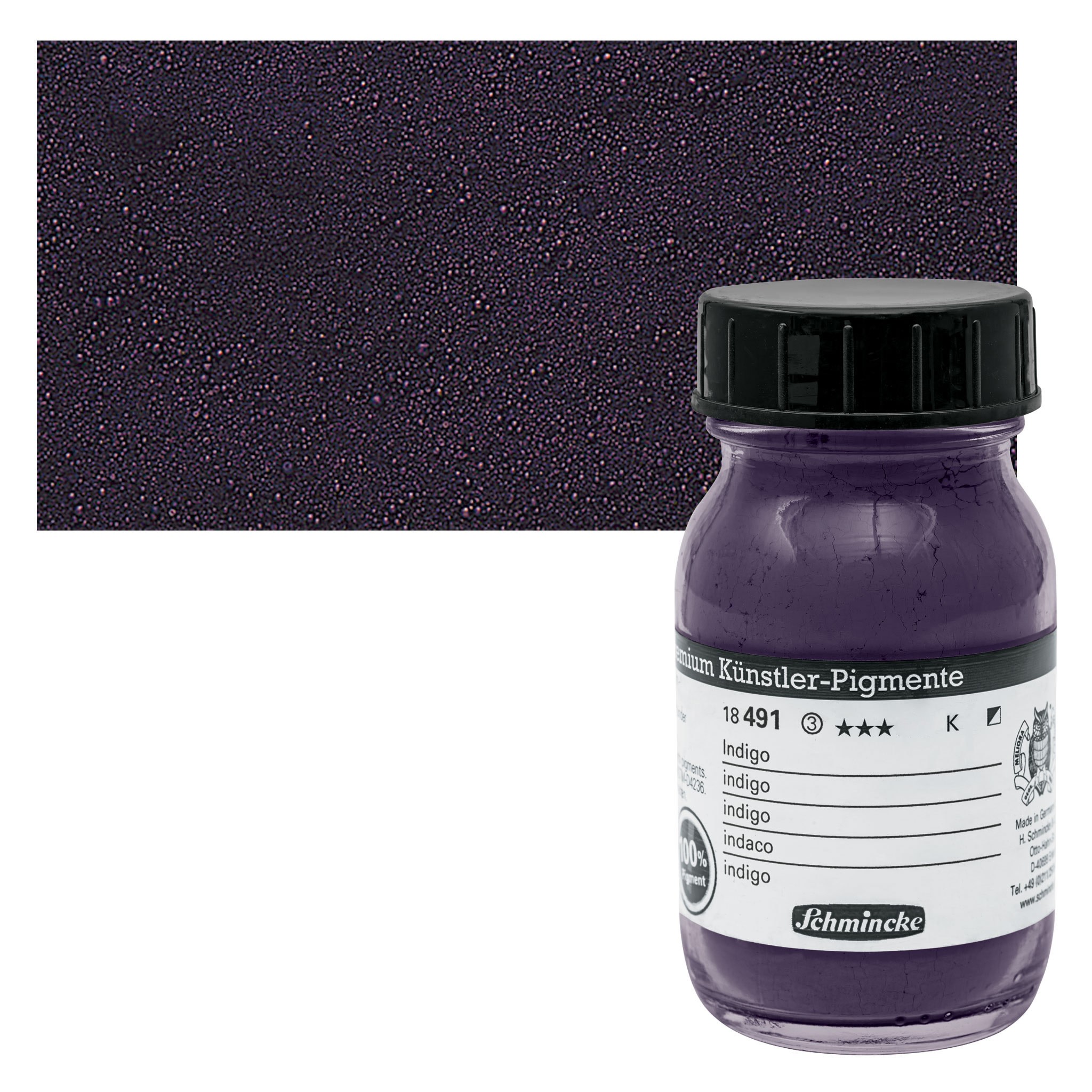 Schmincke Toz Pigment 491 İndigo 100 ml